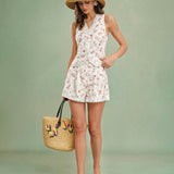 Floral Embroidery Lace Shorts