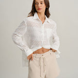 Beige Tie Waist Pocket Shorts