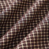 Coffee Plaid A-Line Mini Skirt